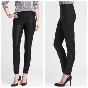 Banana Republic Faux Leather Front Sloan Fit Legging